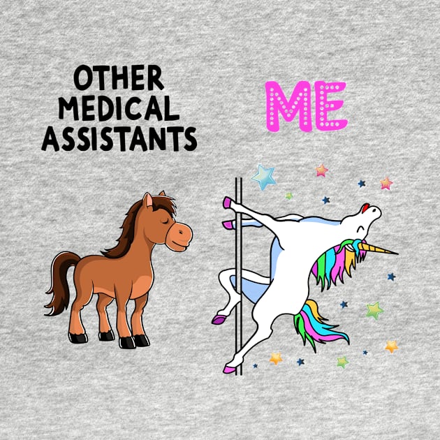 Medical Assistant Funny Unicorn by Wakzs3Arts